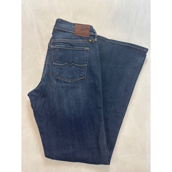 Lucky Brand Sweet N Low Ankle Jeans Dark Wash Women's Bootcut Denim Size 8/29 - Picture 1 of 9